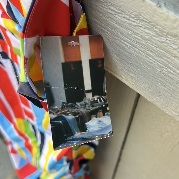 NWT Rubber Ducky Productions Geometric Print Bodycon Dress Wedding Guest Party S - Picture 4 of 7